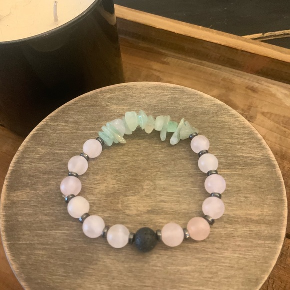 Jewelry - Lava And gemstone bracelet